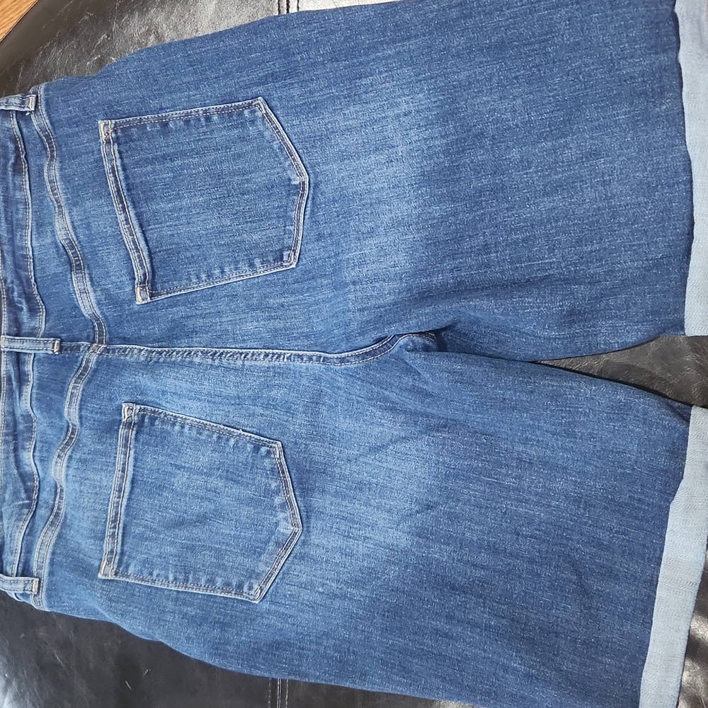 Blue Denim/bermuda Jean Shorts - Picture 2 of 8